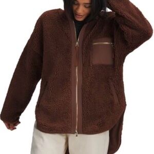 Varley Brown Sherpa Jacket